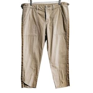 Da-Nang Vintage Pants Woman's size 8 raw hem Tan